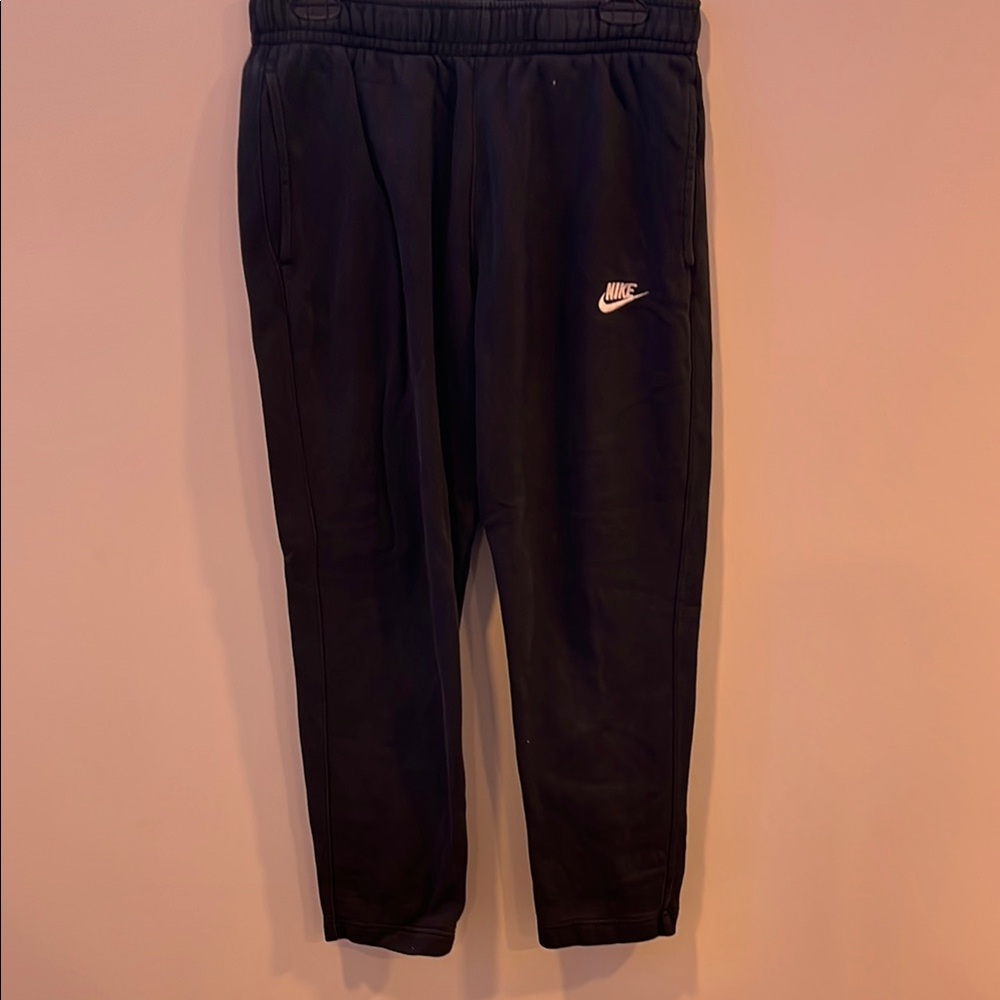 Nike Black Sweatpants with White Logo